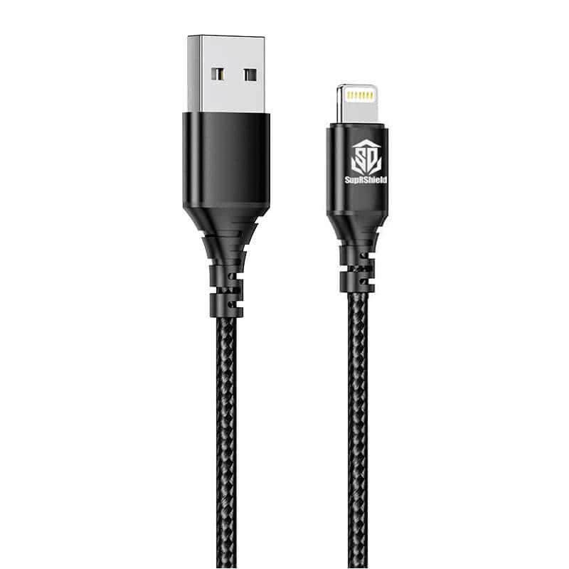 SupRShield (SP54L) 1M Braided USB Lightning Nylon Cable Cord Charger For Apple SupRShield (SP54L) 1M Braided USB Lightning Nylon Cable Cord Charger For Apple
